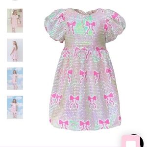 Lola + The Boys Sequin Bow dress